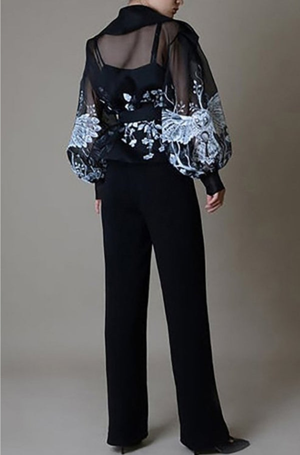 Wide Puff sleeve blouse